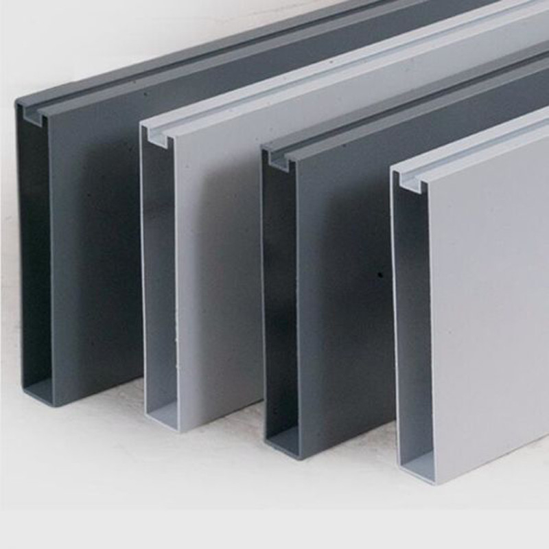 Extruded Box Aluminum Baffle Ceiling PVDF Coating 0.8mm-3mm