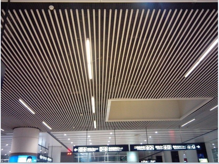 6063T6 Tubular Metal Ceiling Tiles Perforated Circle Suspended Baffle with RAL Color card