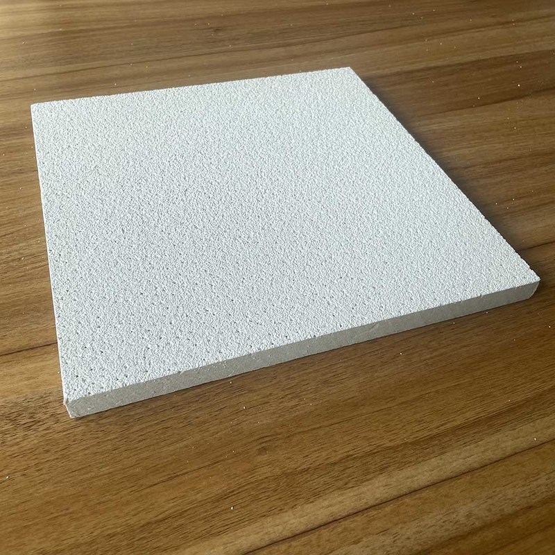 Perforation Metal Acoustic Ceiling Tiles Paint Finish Mineral Fiber Panel White