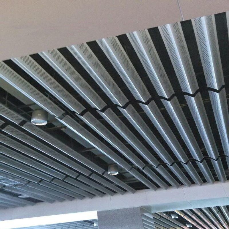 Customizable V Screen Suspended Aluminium Ceiling Sound Absorption