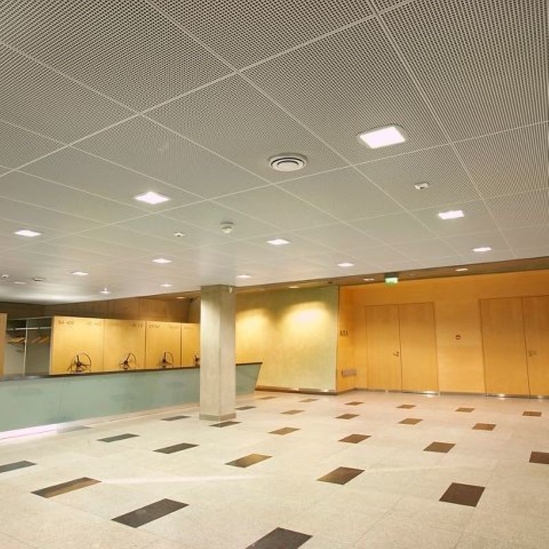 Aluminum Metal Snap In Ceiling Fireproof Customizable Size