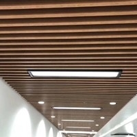 Shopping Mall Aluminum U Baffle Ceiling 0.5mm Thickness Easy To Disassemble