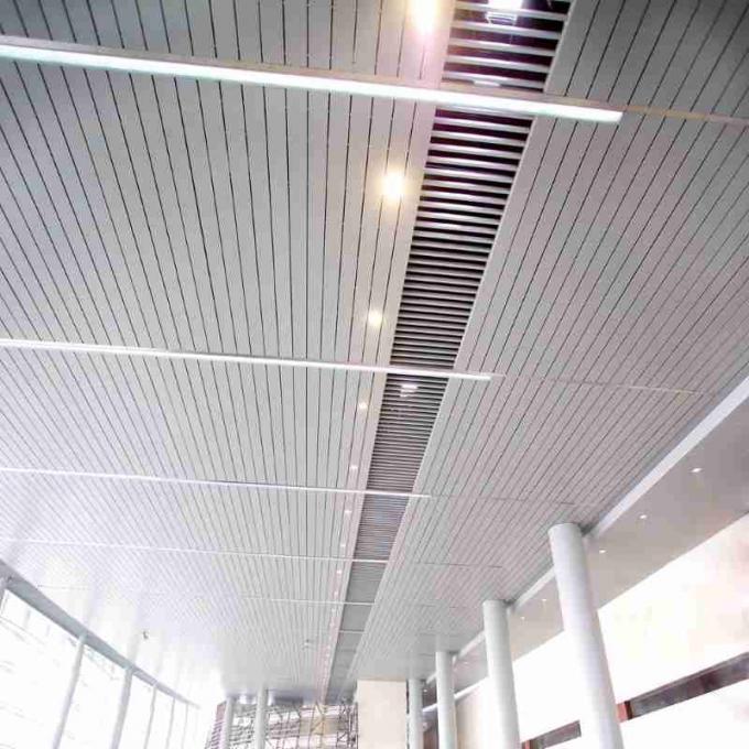 Powder Coating Suspended Aluminum Metal Ceiling Baffle U Shaped